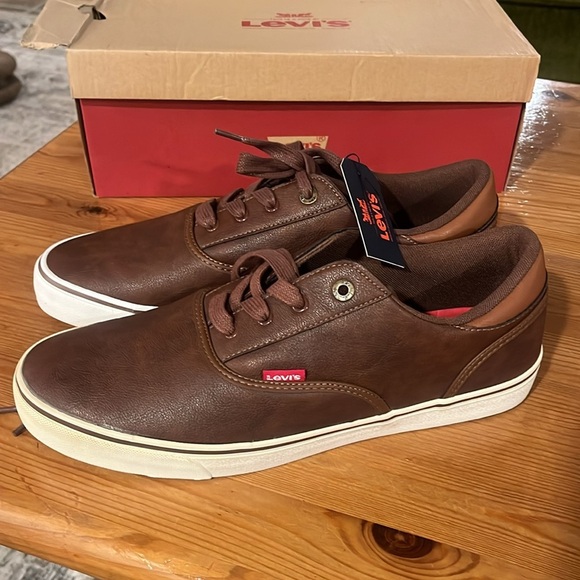 Levi's Casual Shoes Sneakers Ethan Napa dark brown nwt size 10.5 - Picture 3 of 12